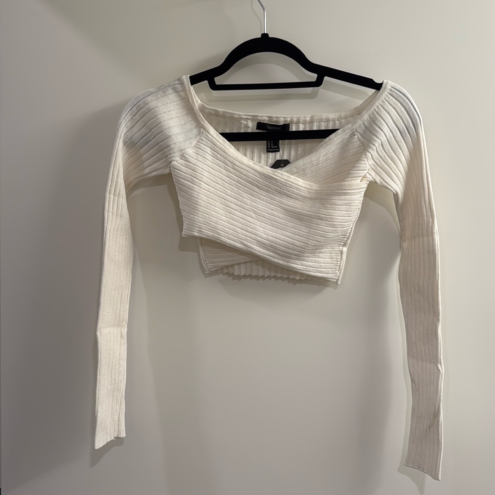 Forever 21 White Crop Top